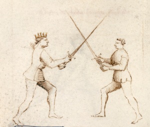 Figure 2: The Second Crossing of the Sword in Wide Play: The cross at the Half-Sword